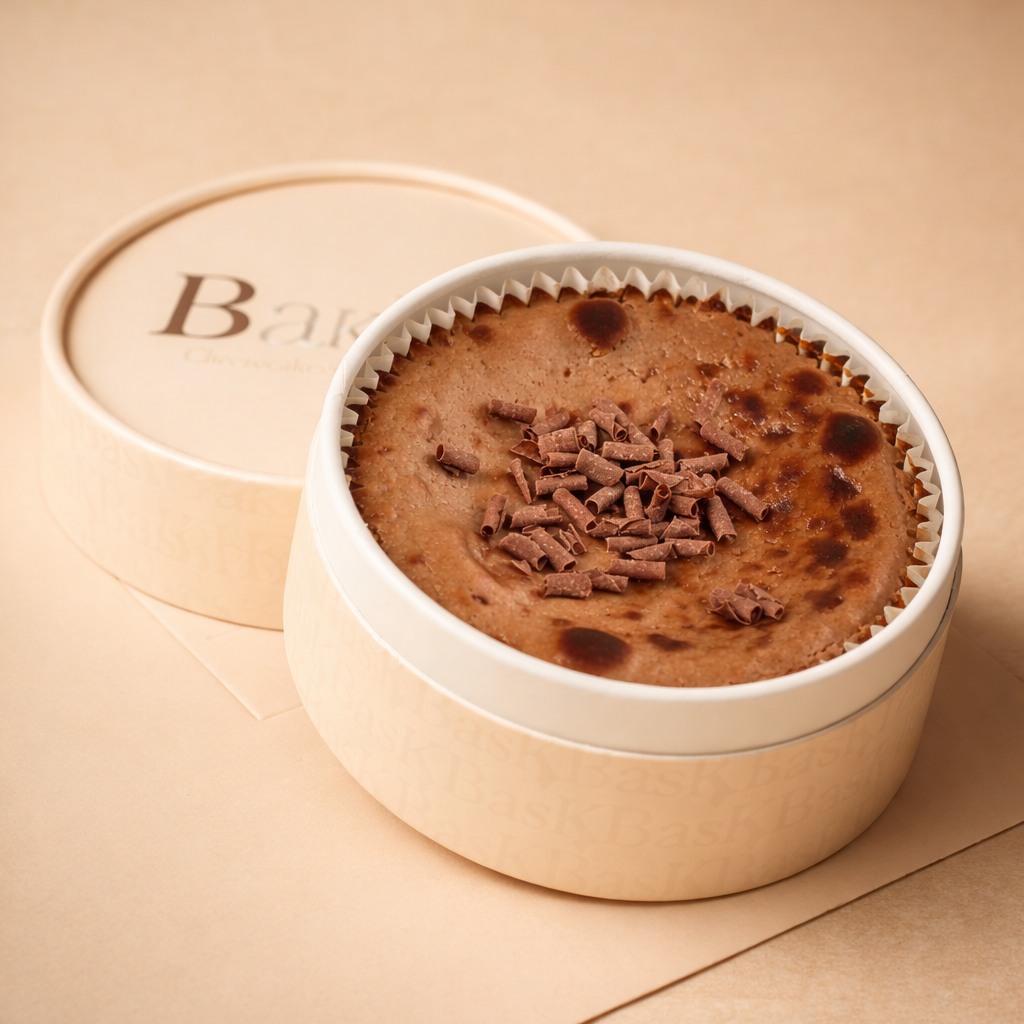 Chocolate basque cheesecake