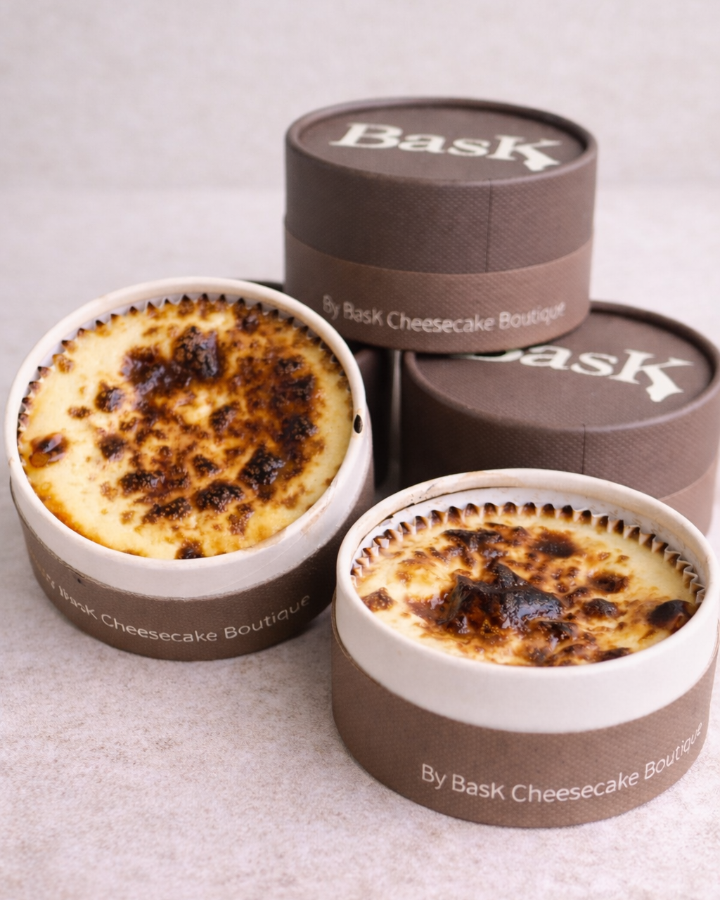 Mini bask cheesecakes