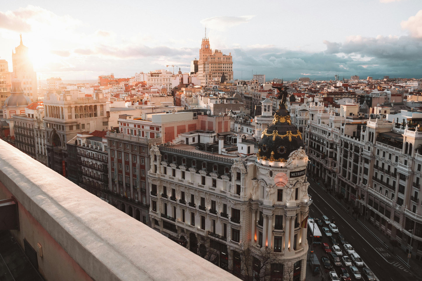A picture of the city of Madrid