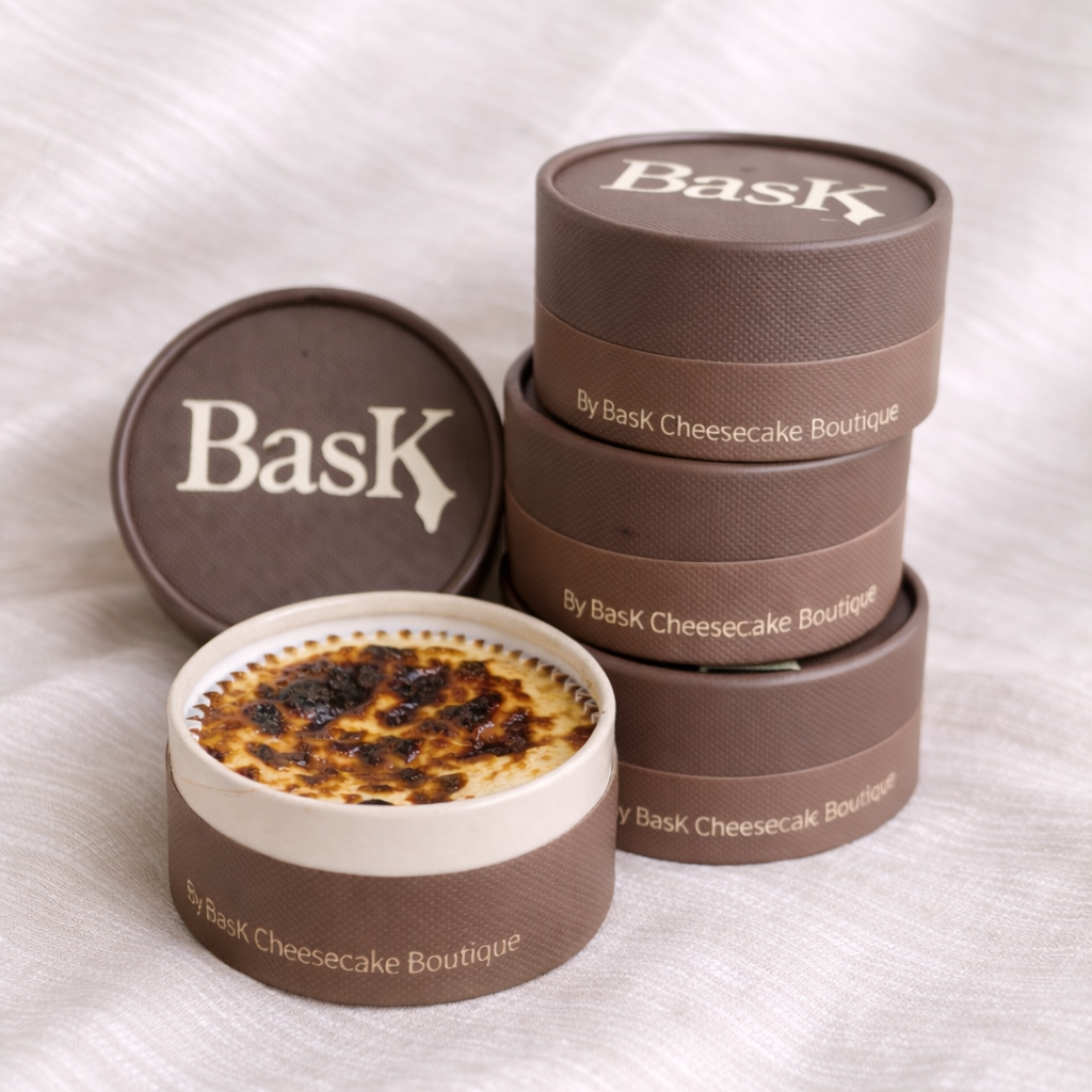 Mini bask cheesecakes