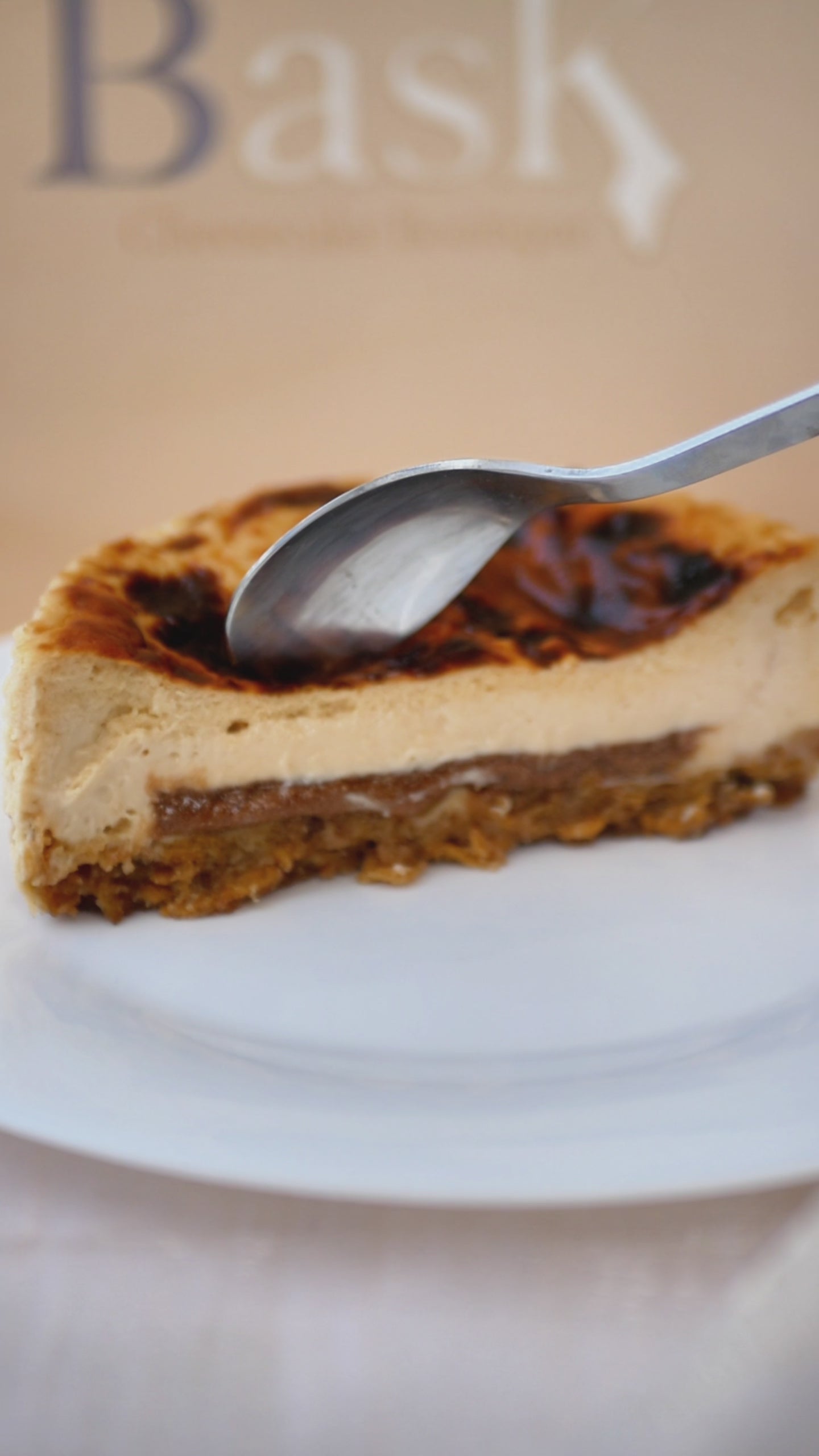 Hazelnut and white chocolate cheesecake