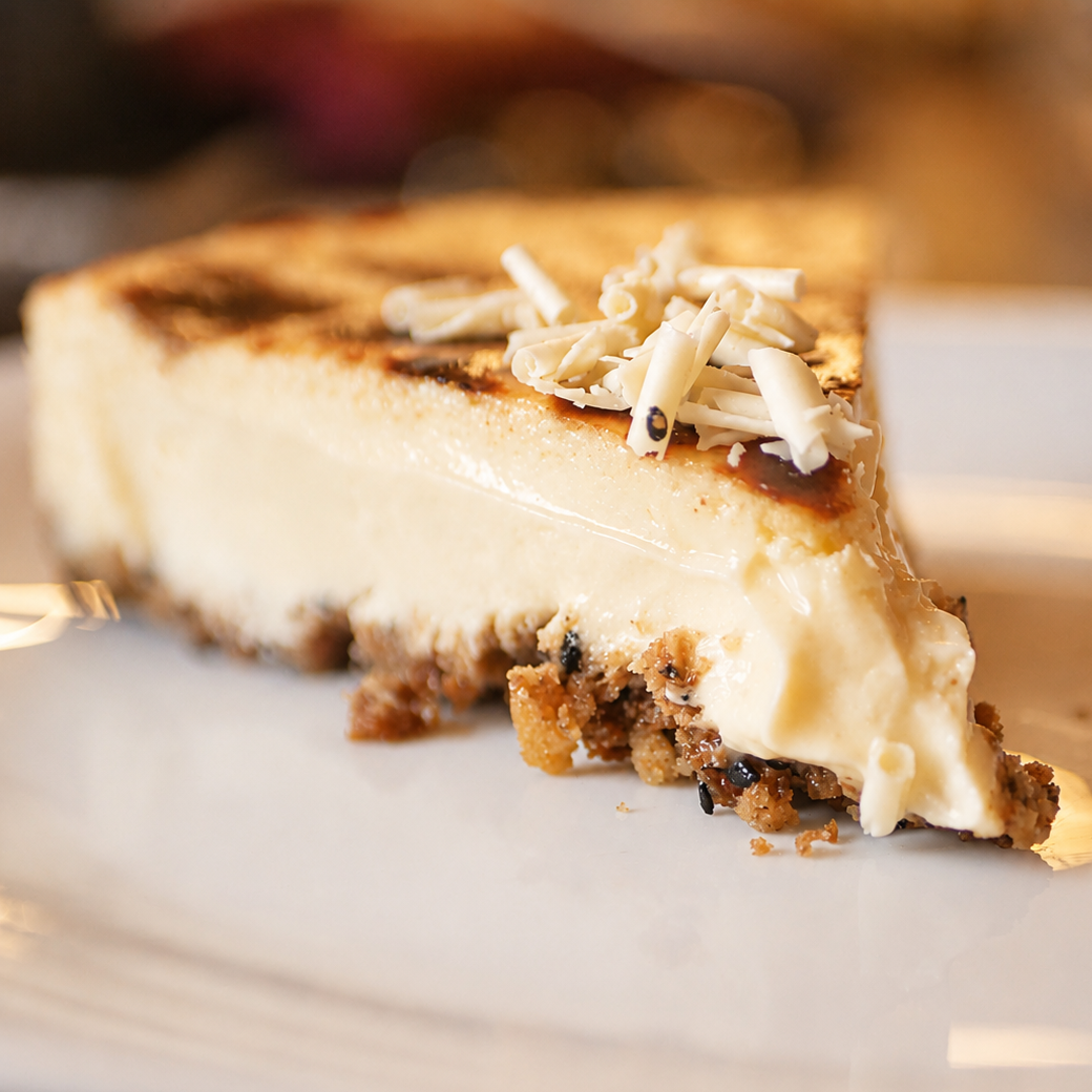 white chocolate cheesecake