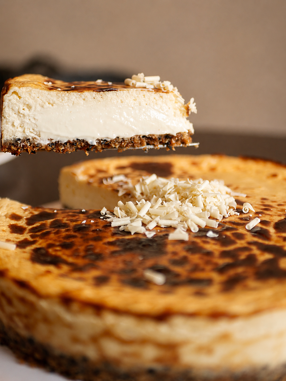 white chocolate cheesecake